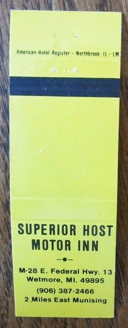 North Star Motel (Superior Host Motor Inn) - Matchbook (newer photo)